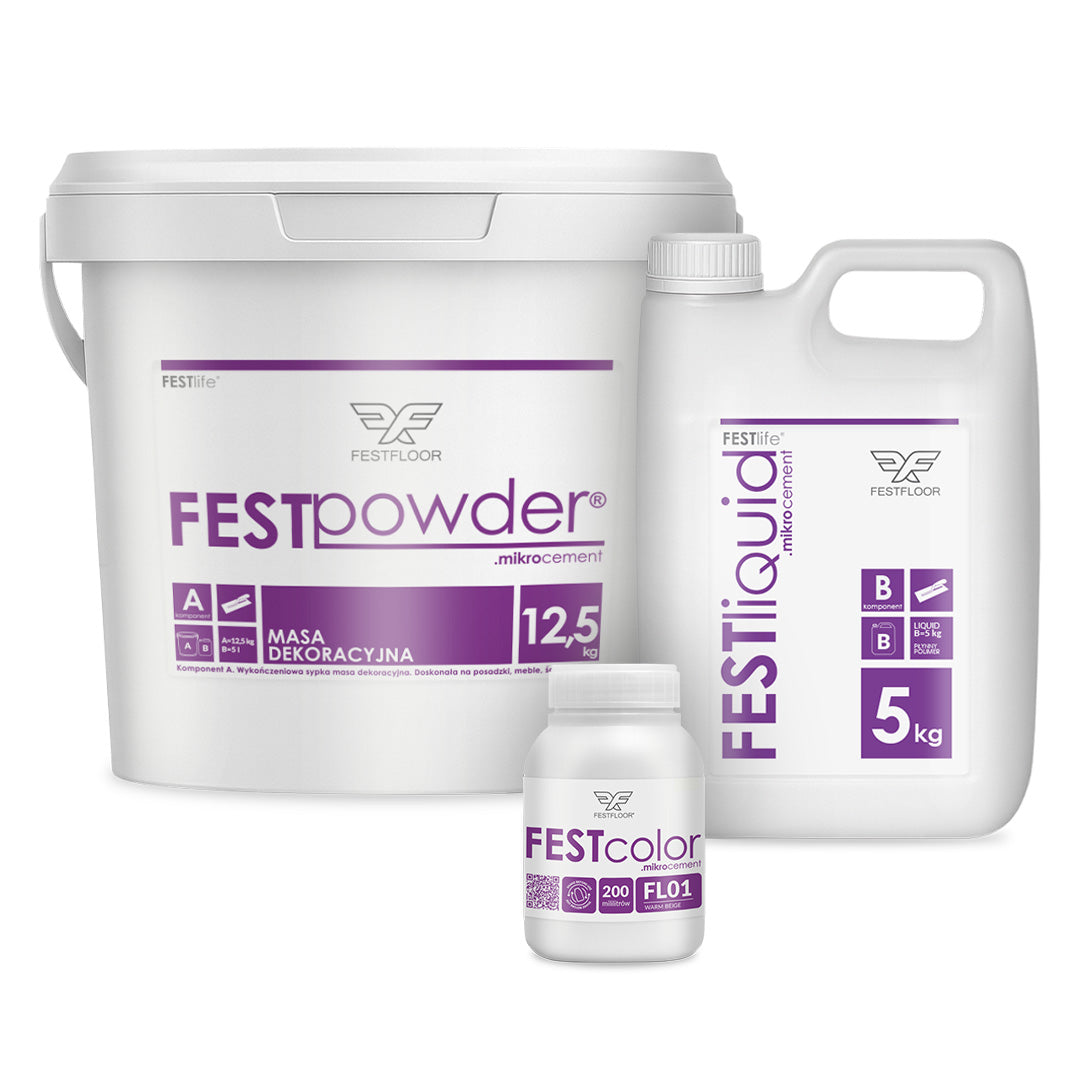 Microcement kit for stairs FESTFLOOR LIFE - 10m²