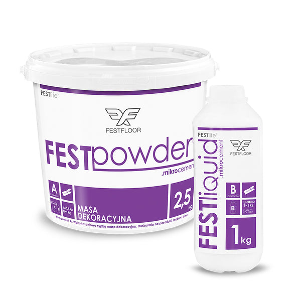 Set 3.5 kg of microcement FESTFLOOR Life for floor
