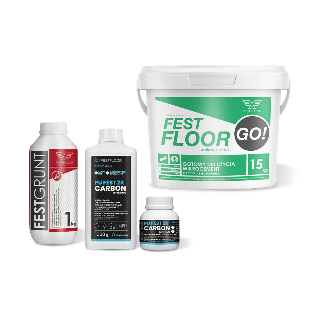 Microcement kit for walls FESTFLOOR GO! - 10m²