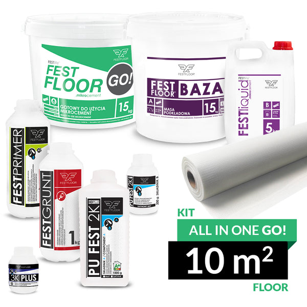 Kit ALL IN ONE GO! microcement - 10 M²