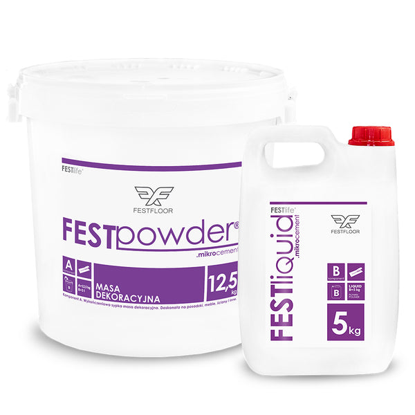 Set 17,5 kg of microcement FESTFLOOR Life for floor