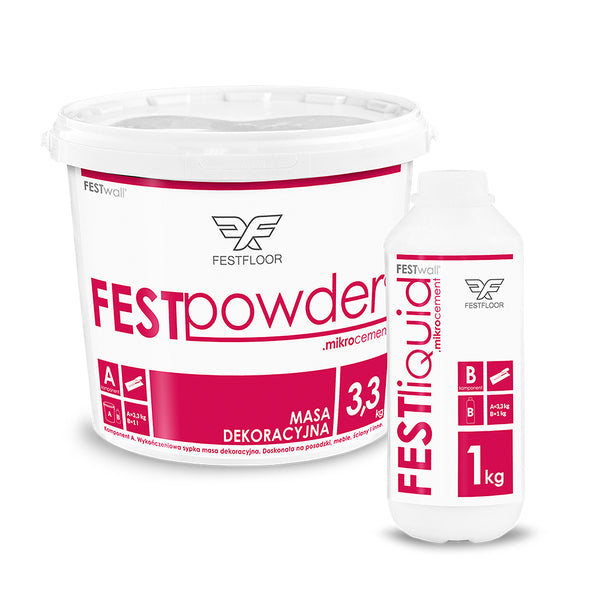 Set 4.3 kg of microcement FESTWALL
