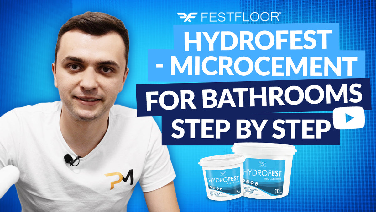 HydroFest: water-resistant microcement for bathrooms – how to apply?