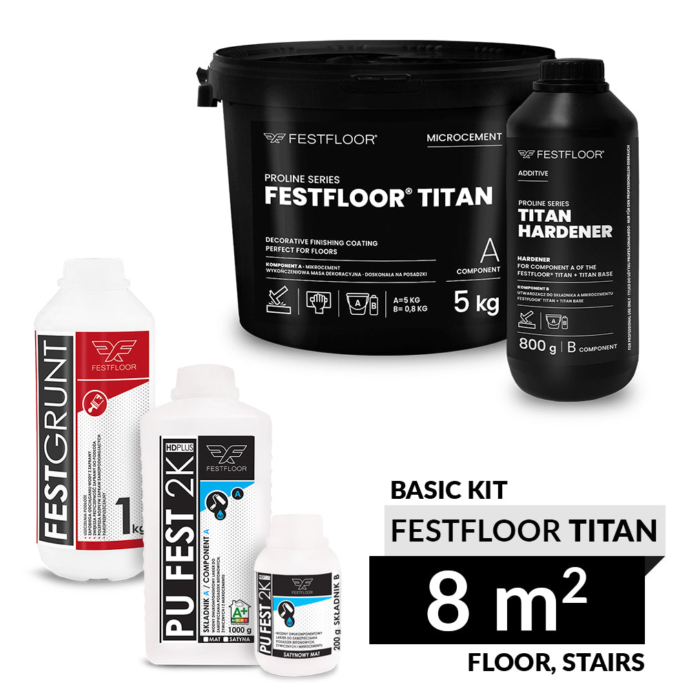 Kit FESTFLOOR TITAN BASIC microcement - 8m2