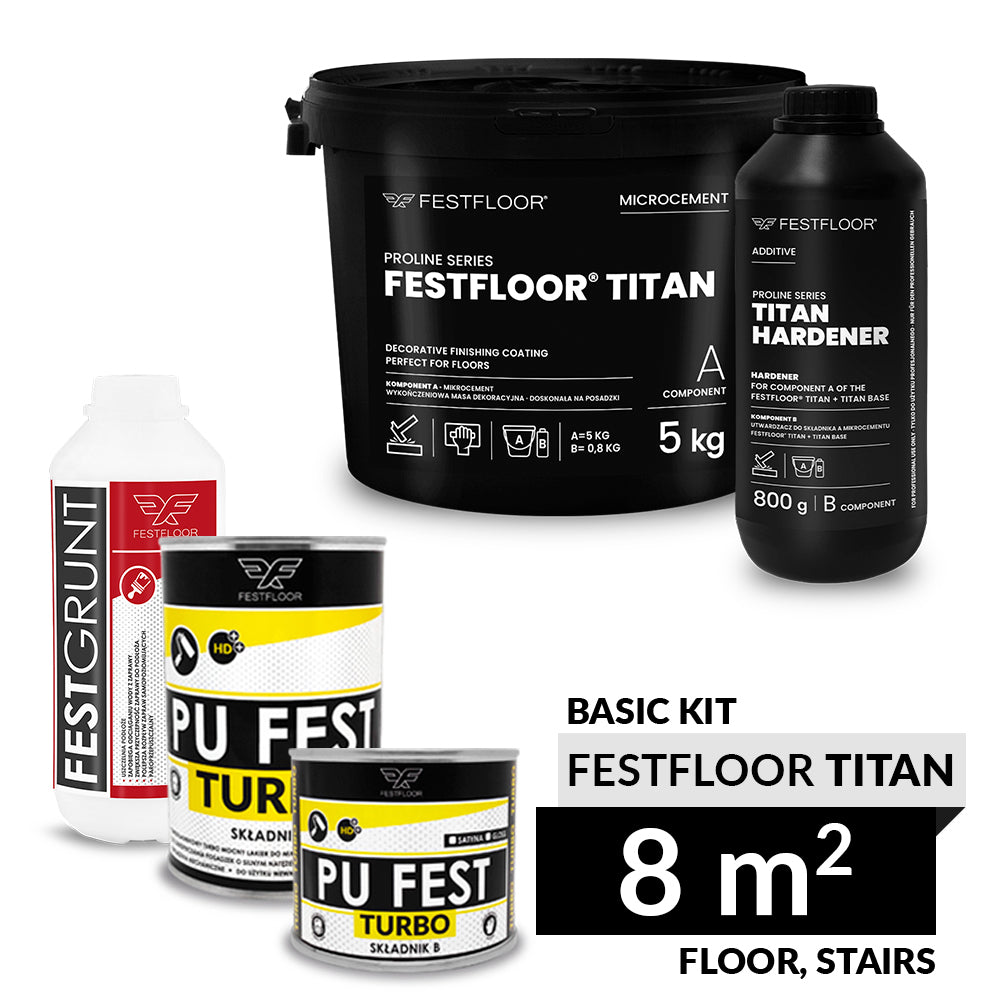 Kit FESTFLOOR TITAN BASIC microcement - 8m2