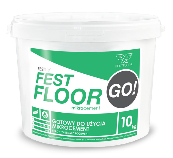 FESTFLOOR GO! 10 kg - ready-to-use microcement
