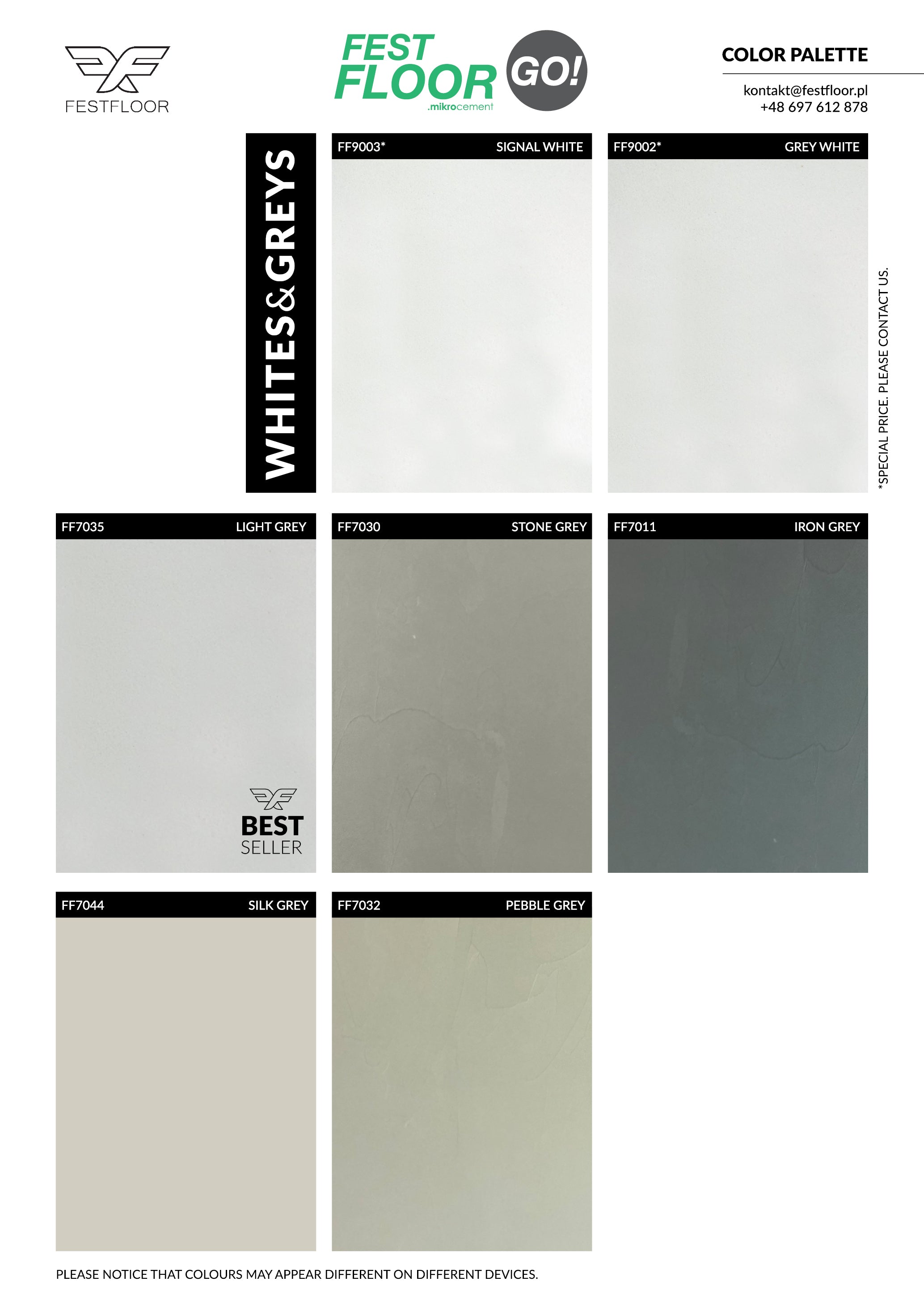 Kit FESTFLOOR GO! Basic microcement - 10 m²